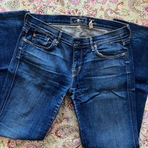 7 for all mankind dark wash jeans